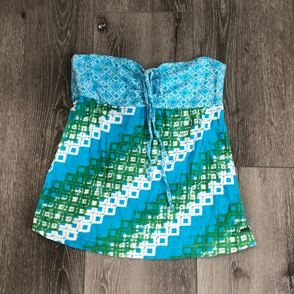 Roxy strapless babydoll top